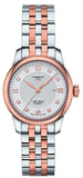Tissot Le Locle Lady Automatic Diamonds Silver Dial Two Tone Steel Strap Watch For Women - T006.207.22.036.00