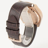 Emporio Armani Federico Chronograph Blue Dial Brown Leather Strap Watch For Men - AR11563