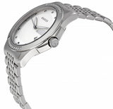 Gucci G Timeless Diamonds Mother of Pearl Dial Silver Steel Strap Watch For Women - YA126510