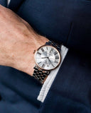 Tissot Carson Premium Powermatic 80 Silver Dial Two Tone Steel Strap Watch For Men - T122.407.22.033.00