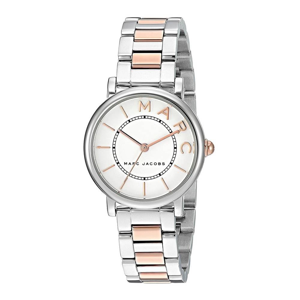 Marc Jacobs Roxy Silver Dial Two Tone Steel Strap Watch for Women - MJ3551
