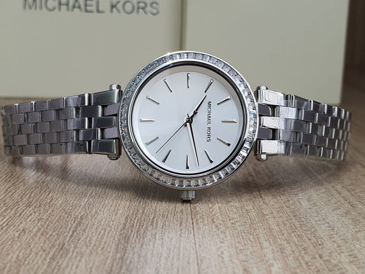 Michael Kors Darci Silver Dial Silver Stainless Steel Strap Watch for Women - MK3364