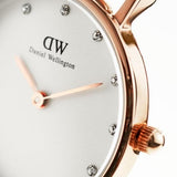 Daniel Wellington Classy Glasgow White Dial Two Tone Nylon Strap Watch For Women - DW00100078