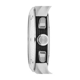 Burberry Utilitarian Chronograph Black Dial Silver Steel Strap Watch For Men - BU9800