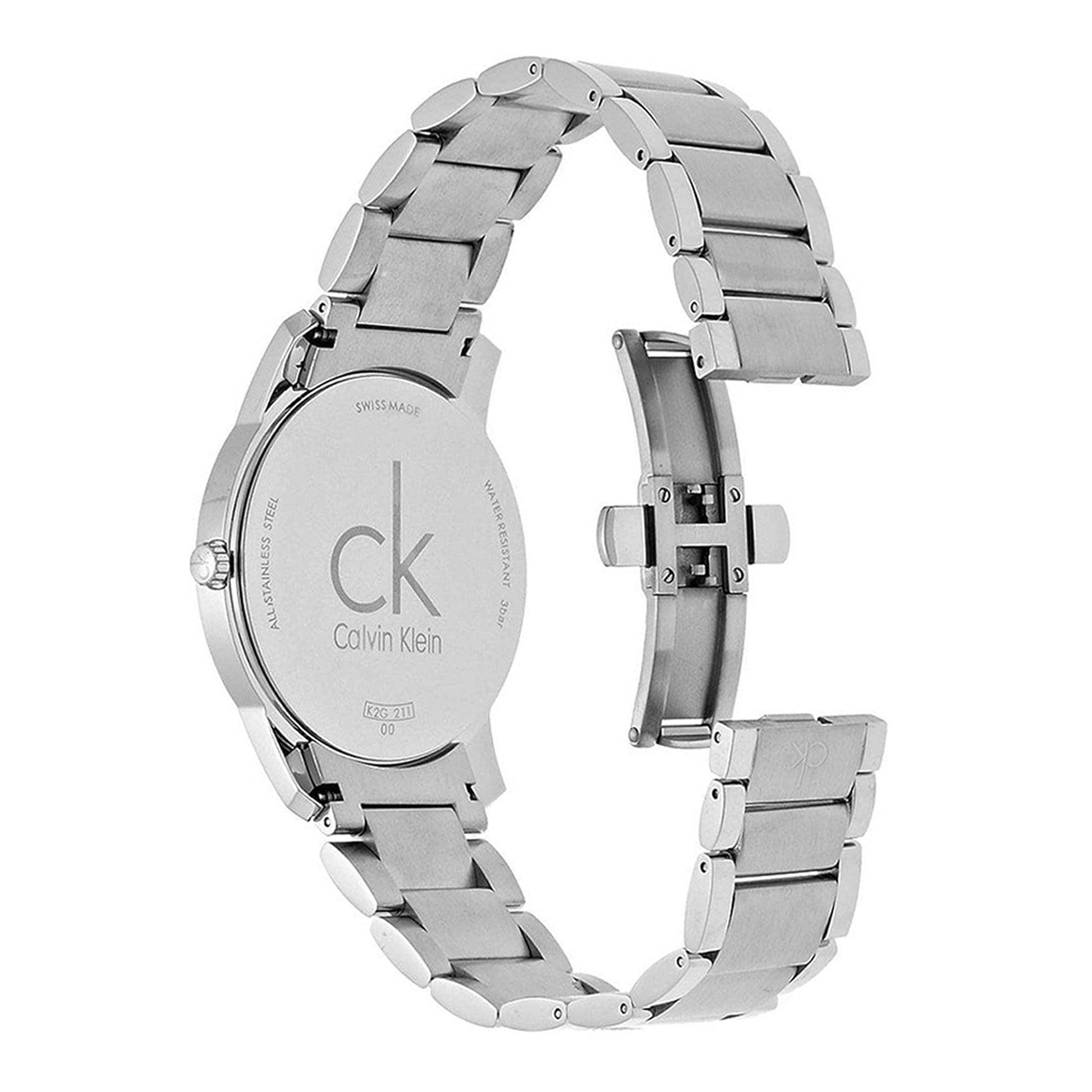 Calvin Klein City Silver Dial Silver Steel Strap Watch for Men - K2G2G146