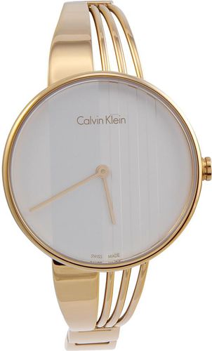 Calvin Klein Drift White Dial Rose Gold Steel Strap Watch for Women - K6S2N616