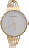 Calvin Klein Drift White Dial Rose Gold Steel Strap Watch for Women - K6S2N616