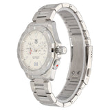 Tag Heuer Aquaracer Chronograph White Dial Silver Steel Strap Watch for Men - WAY111Y.BA0928
