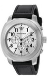Emporio Armani Sportivo Chronograph Silver Dial Black Leather Strap Watch For Men - AR6054