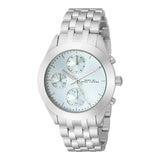 Marc Jacobs Peeker Chronograph Silver Dial Silver Steel Strap Watch for Women - MBM3371
