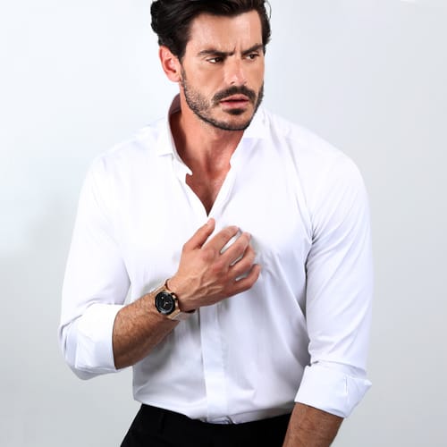 Maserati Potenza Classic Black Dial Rose Gold Mesh Bracelet Watch For Men - R8853108009