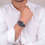 Maserati Epoca Chronograph Blue Dial Brown Leather Strap Watch For Men - R8871618014