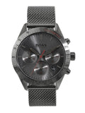 Hugo Boss Talent Gunmetal Dial Grey Mesh Bracelet Watch for Men - 1513637