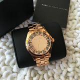 Marc Jacobs Henry Rose Gold Dial Rose Gold Steel Strap Watch for Women - MBM3207