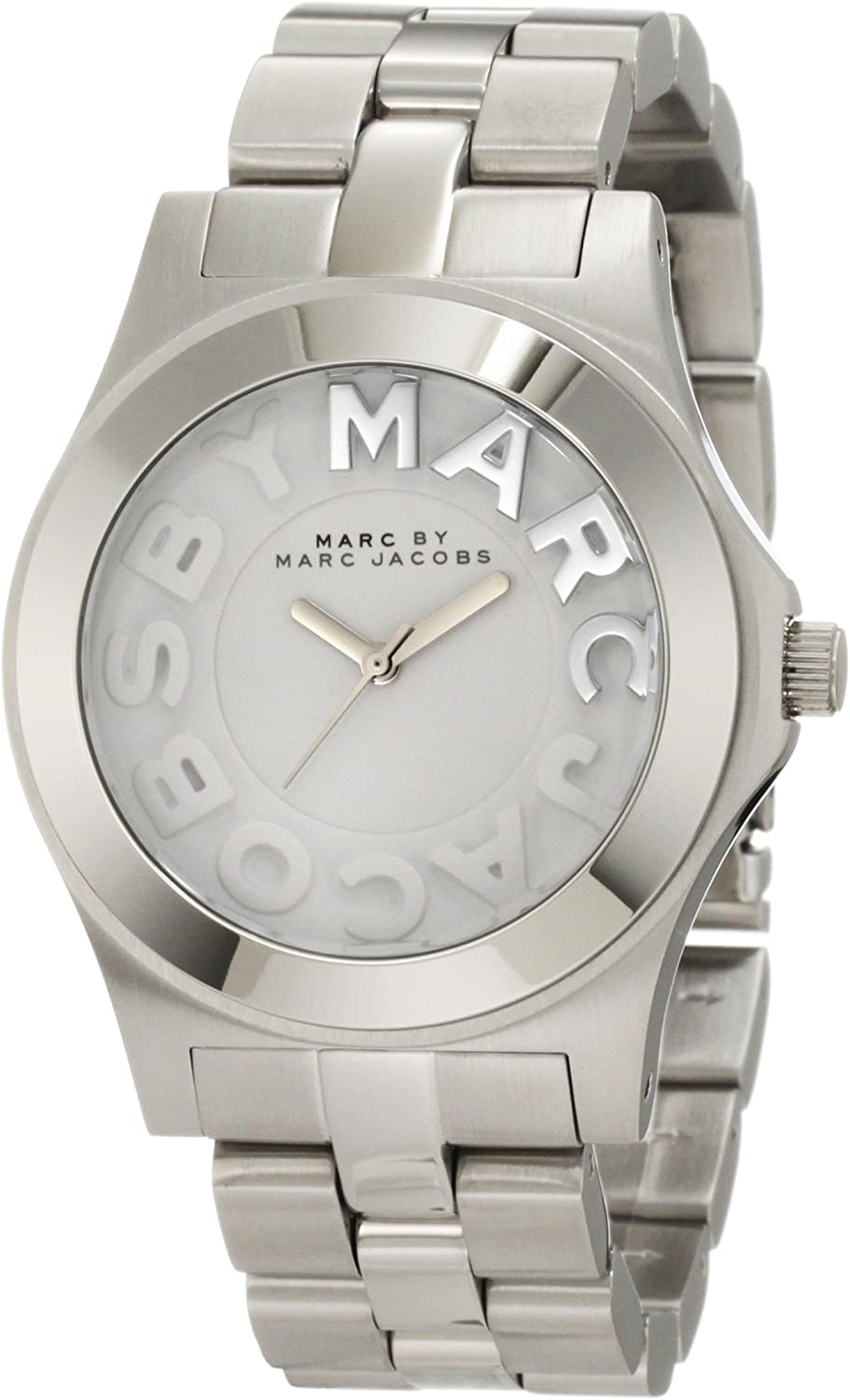 Marc Jacobs Rivera Silver Dial Silver Steel Strap Watch for Women - MBM3133