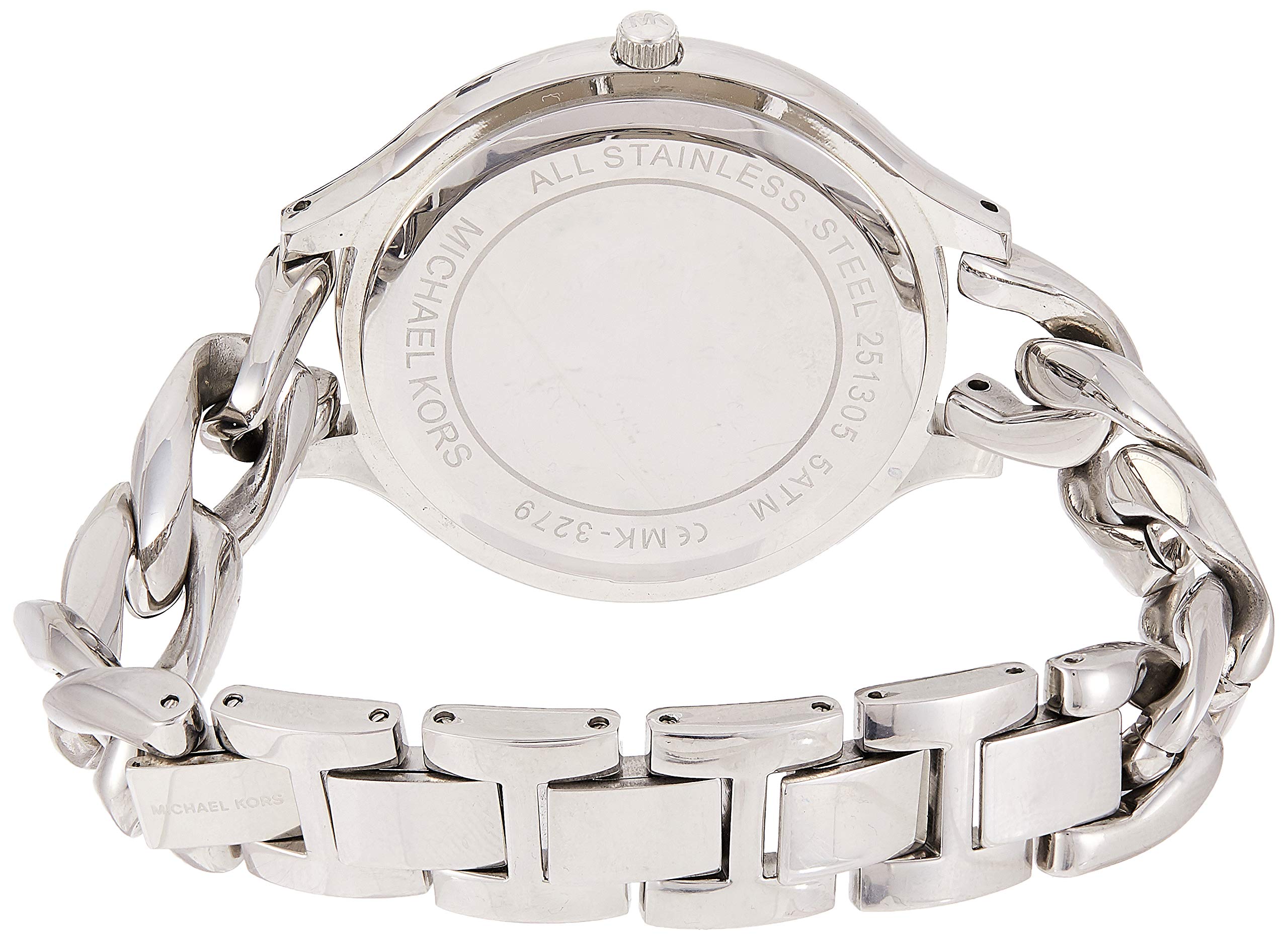 Michael Kors Slim Runway Silver Dial Silver Steel Strap Watch for Women - MK3279