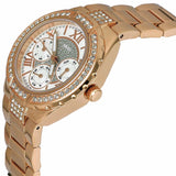 Guess Viva Diamonds Gold Dial Gold Steel Strap Watch for Women - W0111L2