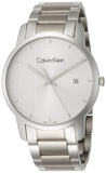 Calvin Klein City Chronograph Silver Dial Silver Steel Strap Watch for Men - K2G2G14X