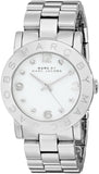 Marc Jacobs Amy White Dial Silver Steel Strap Watch for Women - MBM3054