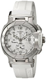 Tissot T Race Lady Chronograph White Dial White Rubber Strap Watch for Women - T048.217.17.017.00