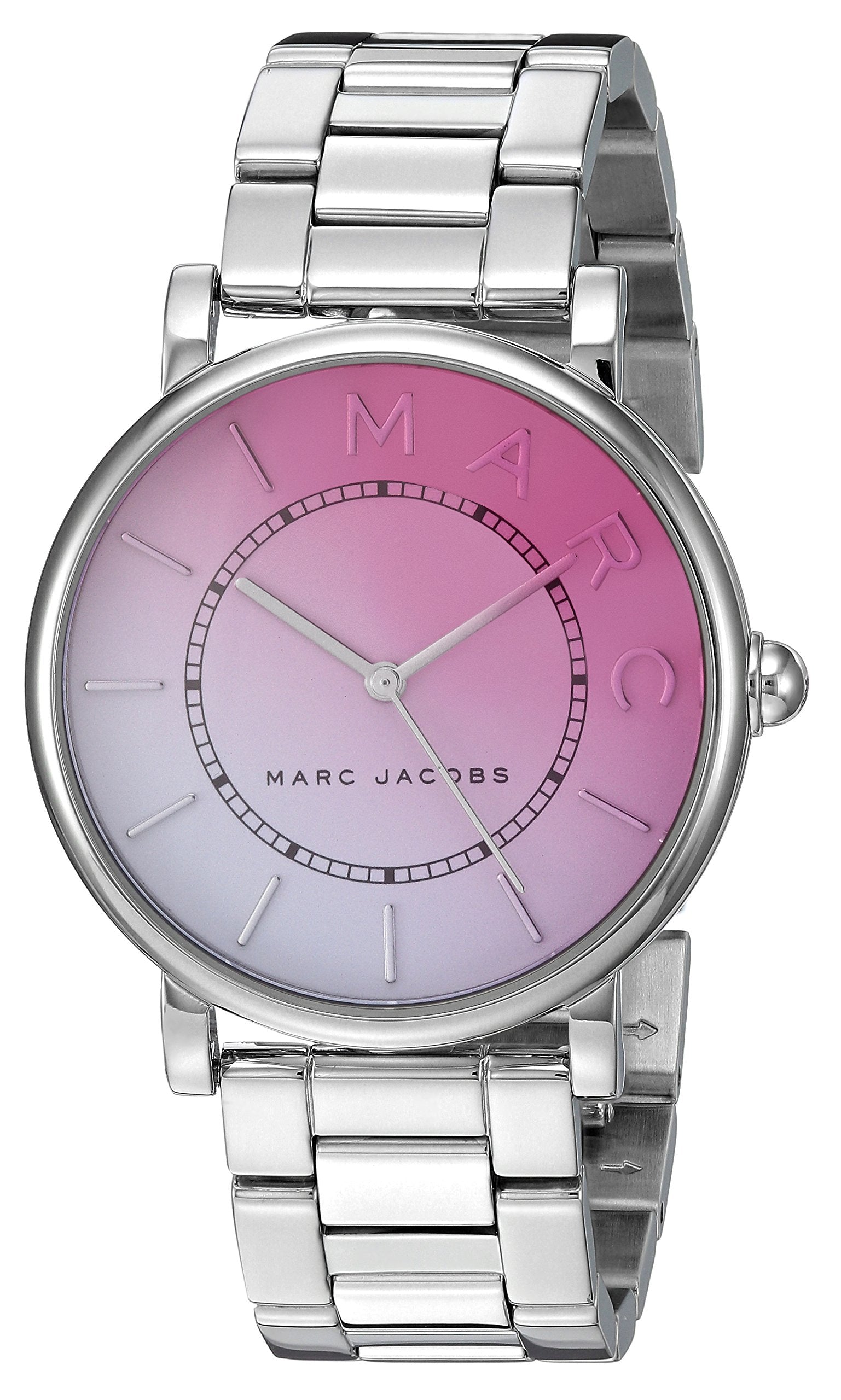 Marc Jacobs Roxy Pink Dial Silver Steel Strap Watch for Women - MJ3552