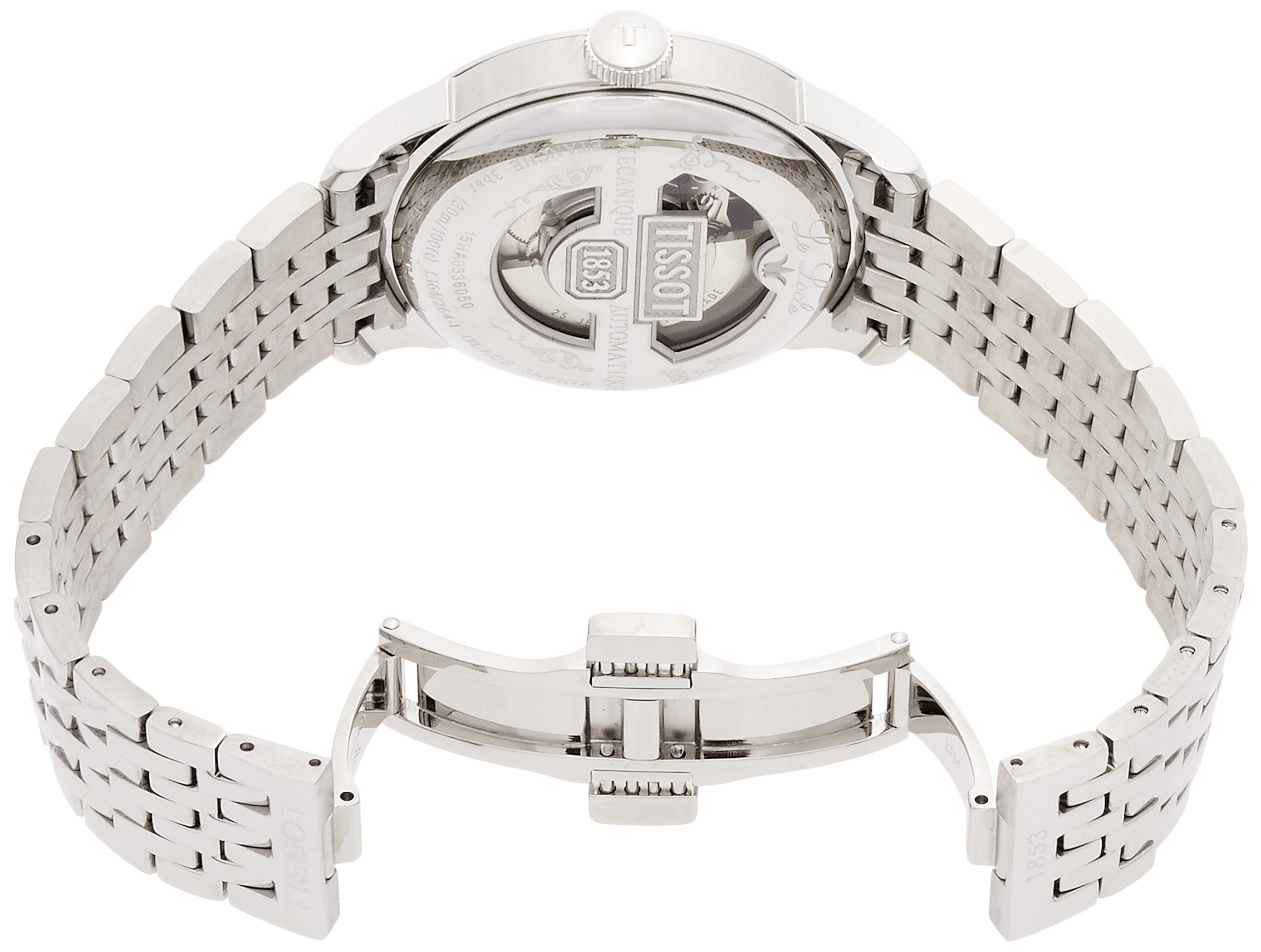 Tissot T Classic Le Locle Automatic White Dial Silver Steel Strap Watch For Men - T41.1.483.33