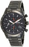 Hugo Boss Aero Black Dial Black Steel Strap Watch for Men - 1513771