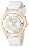 Marc Jacobs Henry Skeleton White Dial White Leather Strap Watch for Women - MBM1339