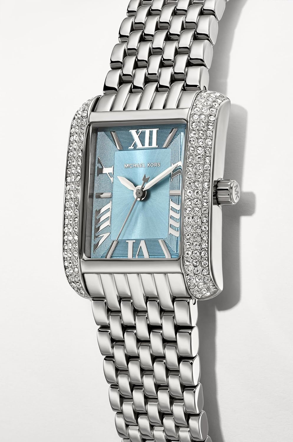 Michael Kors Emery Analog Three Hand Blue Dial Silver Steel Strap Watch for Women - MK4829