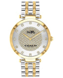 Coach Park Silver Dial Rose Gold Steel Strap Watch for Women - 14503735
