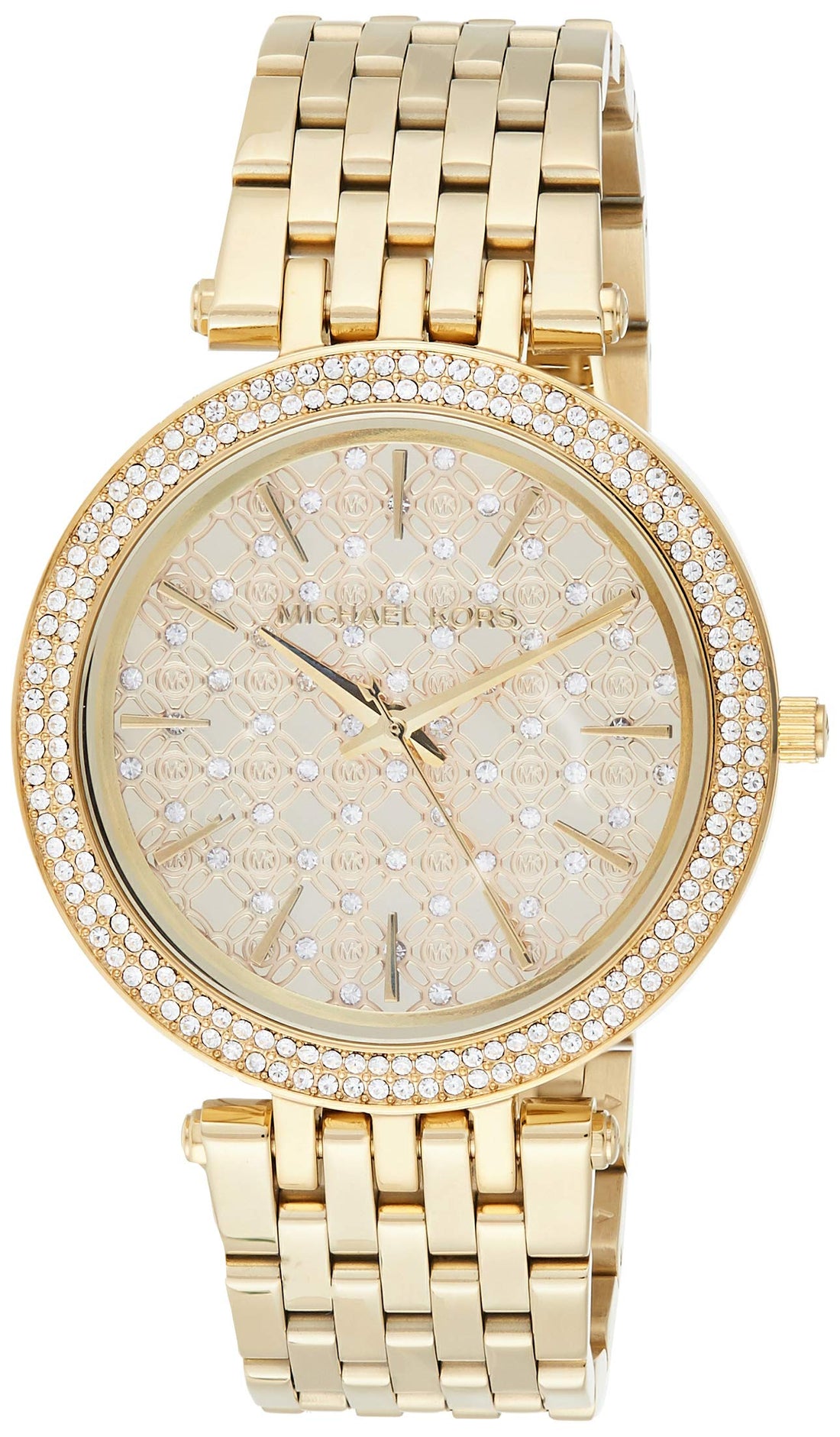 Michael Kors Darci Gold Dial Gold Steel Strap Watch for Women - MK3398