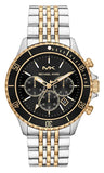 Michael Kors Bayville Chronograph Black Dial Two Tone Steel Strap Watch For Women - MK8872