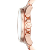 Michael Kors Brecken Chronograph Quartz Rose Gold Dial Rose Gold Steel Strap Watch For Women - MK6367