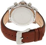 Michael Kors Gage Chronograph Blue Dial Brown Leather Strap Watch For Men - MK8362