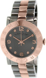 Marc Jacobs Amy Grey Dial Two Tone Steel Strap Watch for Women - MBM8597