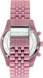 Michael Kors Lexington Chronograph Pink Dial Pink Steel Strap Watch for Women - MK8792