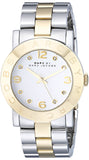 Marc Jacobs Amy Silver Dial Two Tone Steel Strap Watch for Women - MBM3139