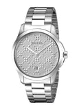 Gucci G Timeless Quartz Silver Dial Silver Steel Strap Watch For Women - YA126459