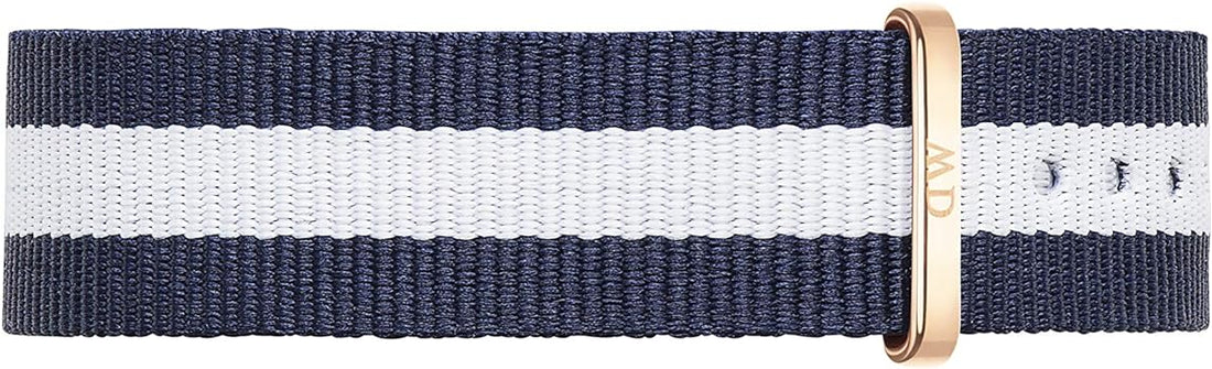 Daniel Wellington Classic Glasgow White Dial Two Tone NATO Strap Watch For Women - DW00100031