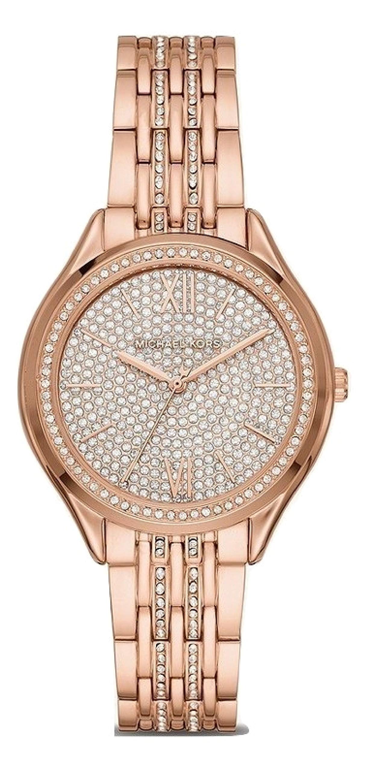 Michael Kors Cinthia Mother of Pearl Rose Gold Dial Rose Gold Steel Strap Watch for Women - MK3643