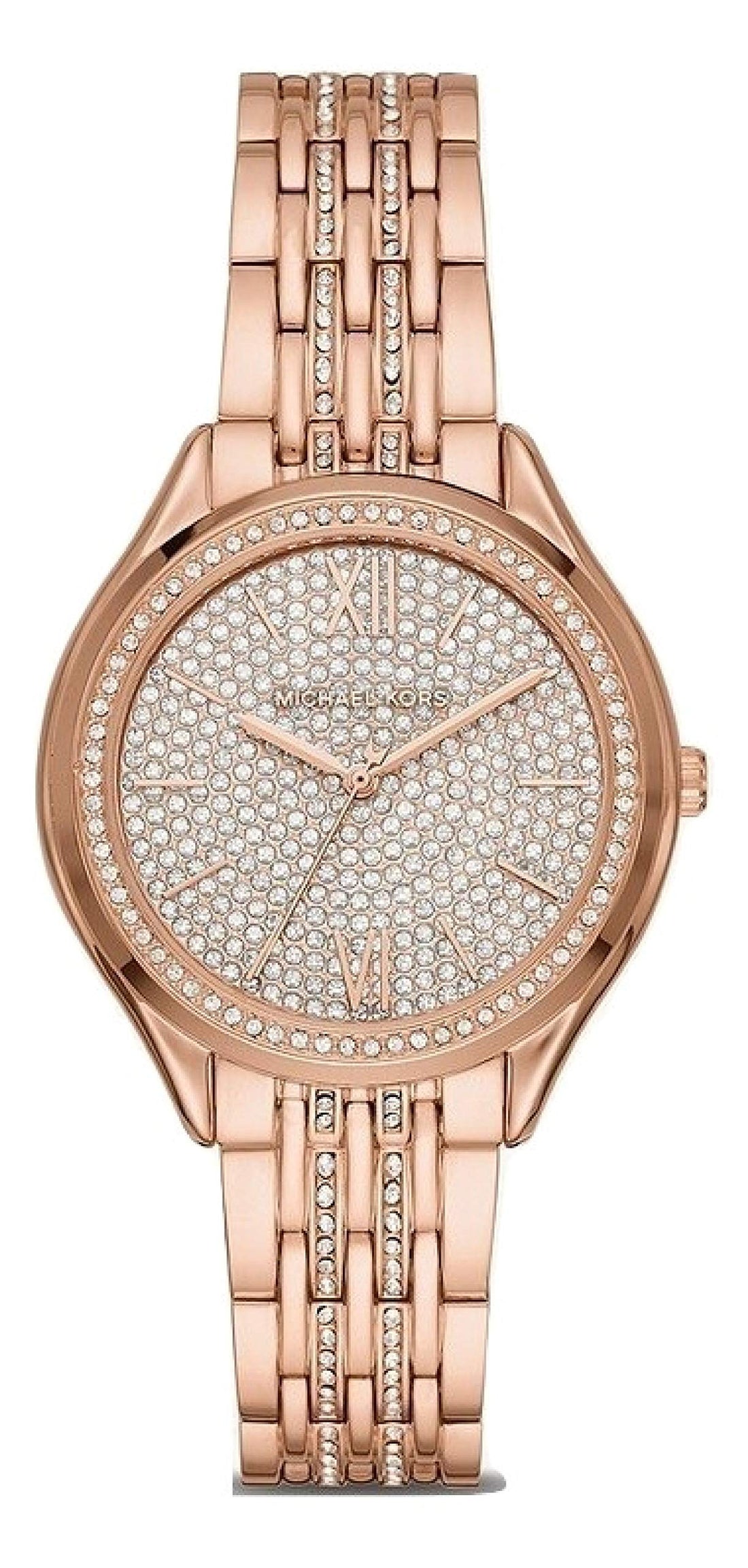 Michael Kors Cinthia Mother of Pearl Rose Gold Dial Rose Gold Steel Strap Watch for Women - MK3643