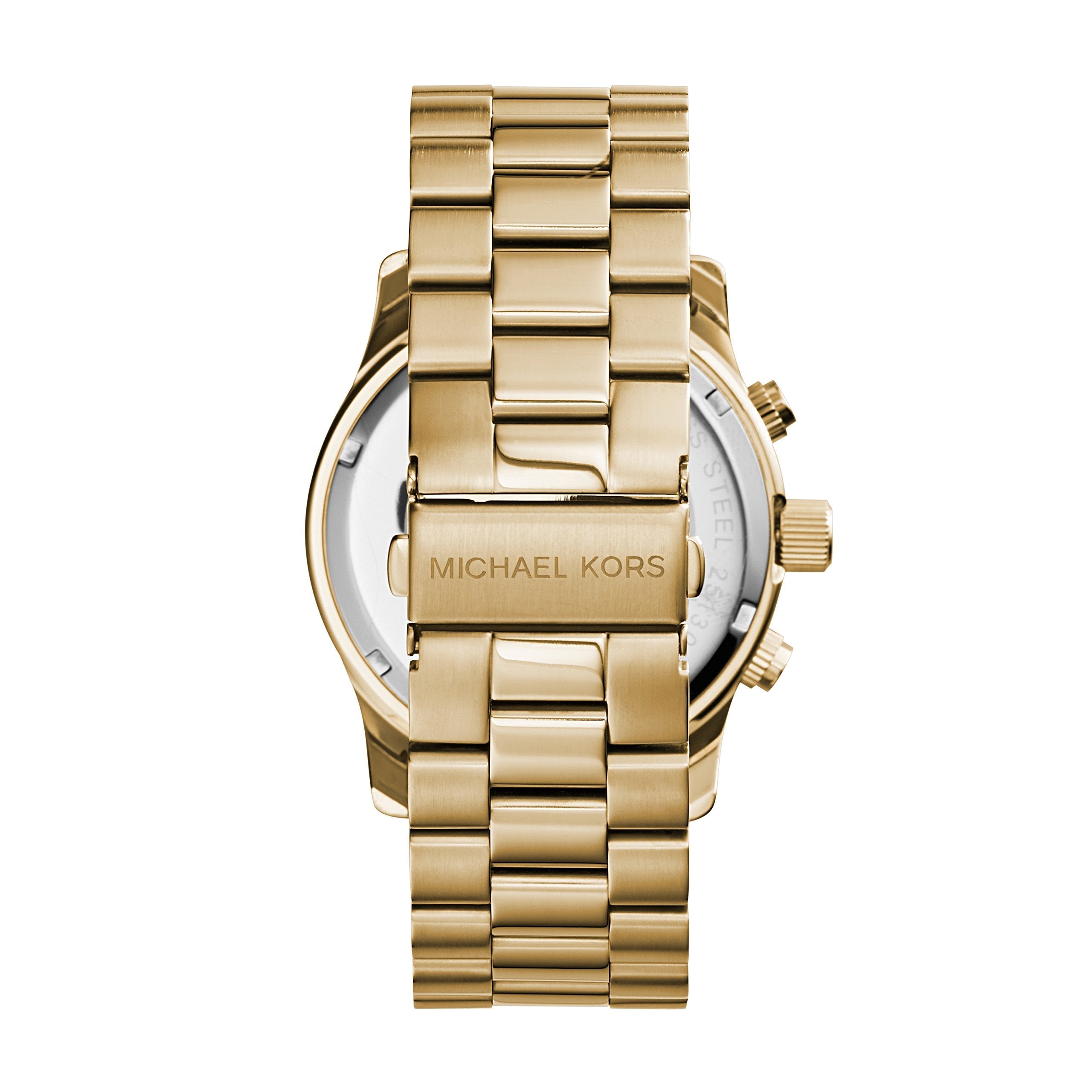 Michael Kors Runway Gold Dial Gold Steel Strap  Watch for Men - MK8077