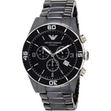 Emporio Armani Black Ceramic Chronograph Black Dial Watch For Men - AR1421