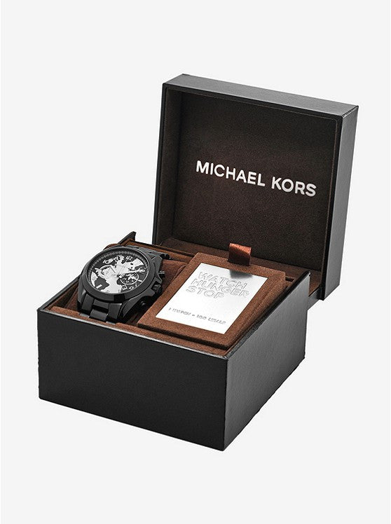 Michael Kors Bradshaw Hungry Black Dial Black Steel Strap Watch for Women - MK6271