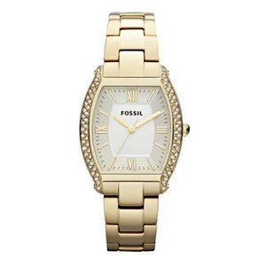 Fossil Wallace Gold Tone Dial Gold Steel Strap Watch for Women - ES3176