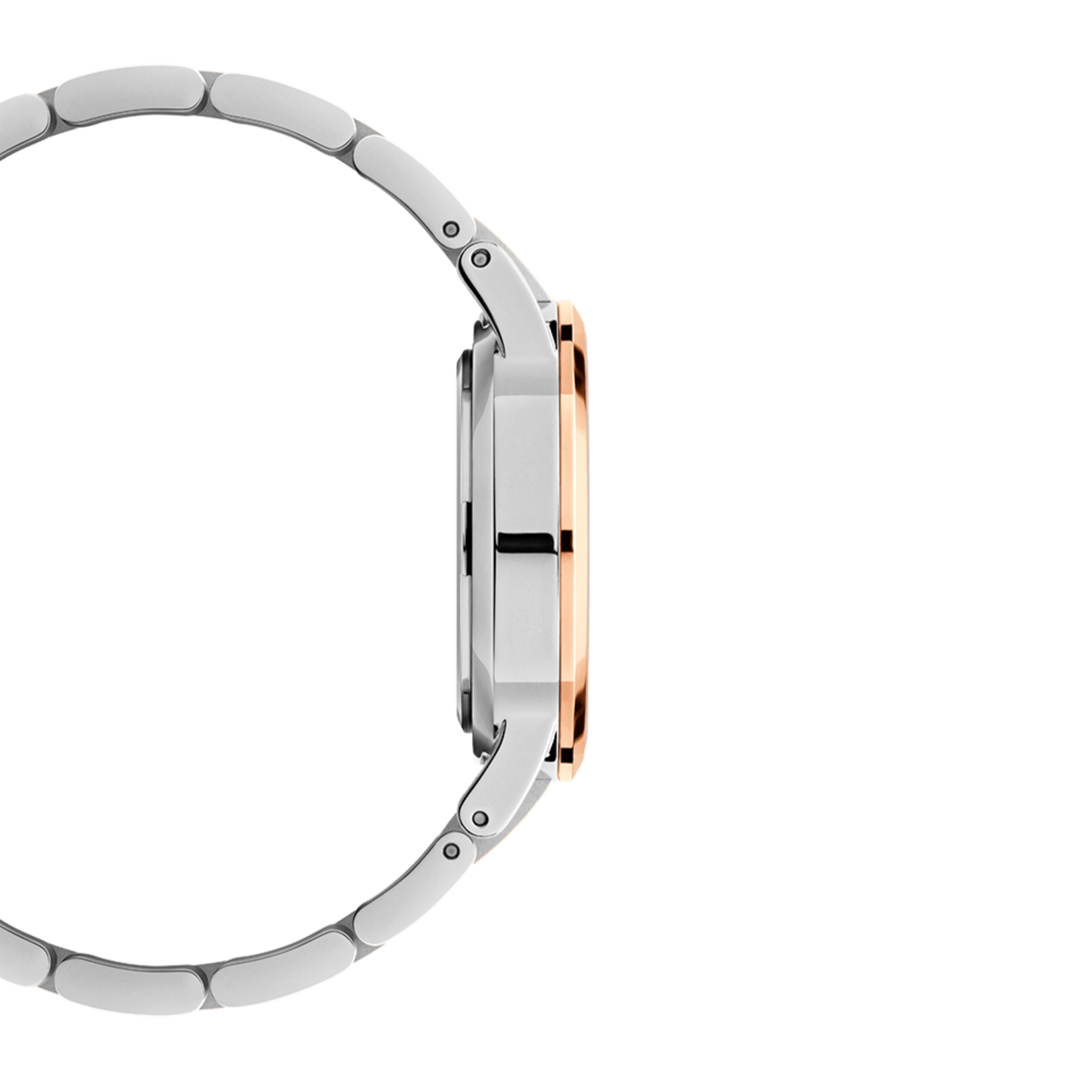 Daniel Wellington Iconic Link White Dial Two Tone Steel Strap Watch For Women - DW00100358