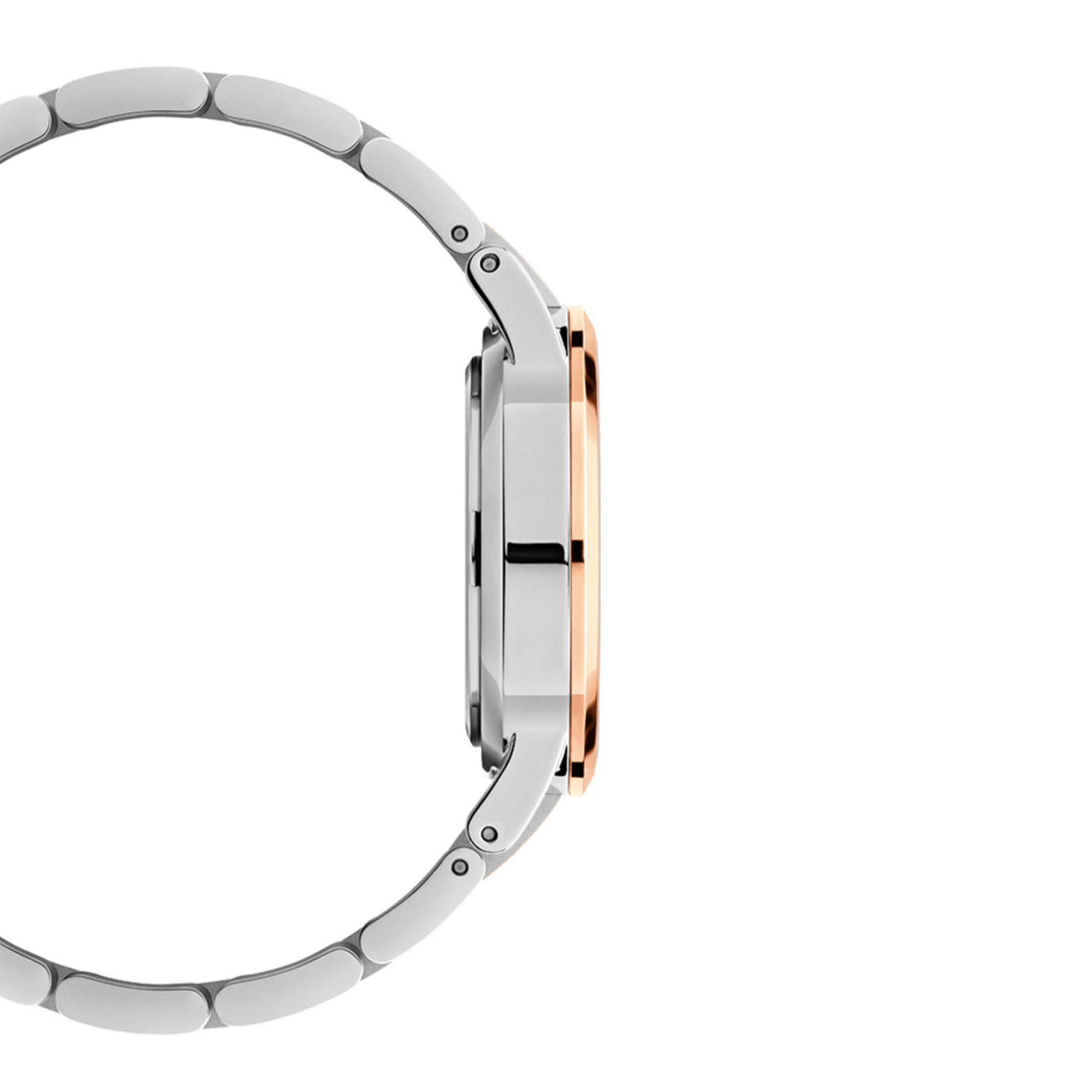 Daniel Wellington Iconic Link White Dial Two Tone Steel Strap Watch For Women - DW00100359