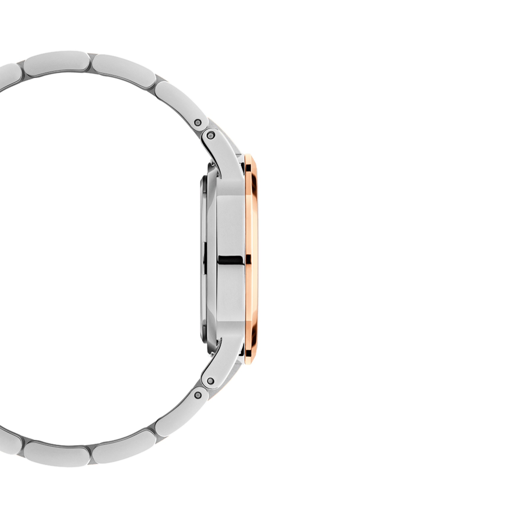 Daniel Wellington Iconic Link White Dial Two Tone Steel Strap Watch For Women - DW00100358