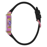 Guess Libra Black Dial Black Silicone Strap Watch For Women - GW0618L3