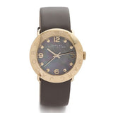 Marc Jacobs Amy Grey Dial Grey Leather Strap Watch for Women - MBM1287